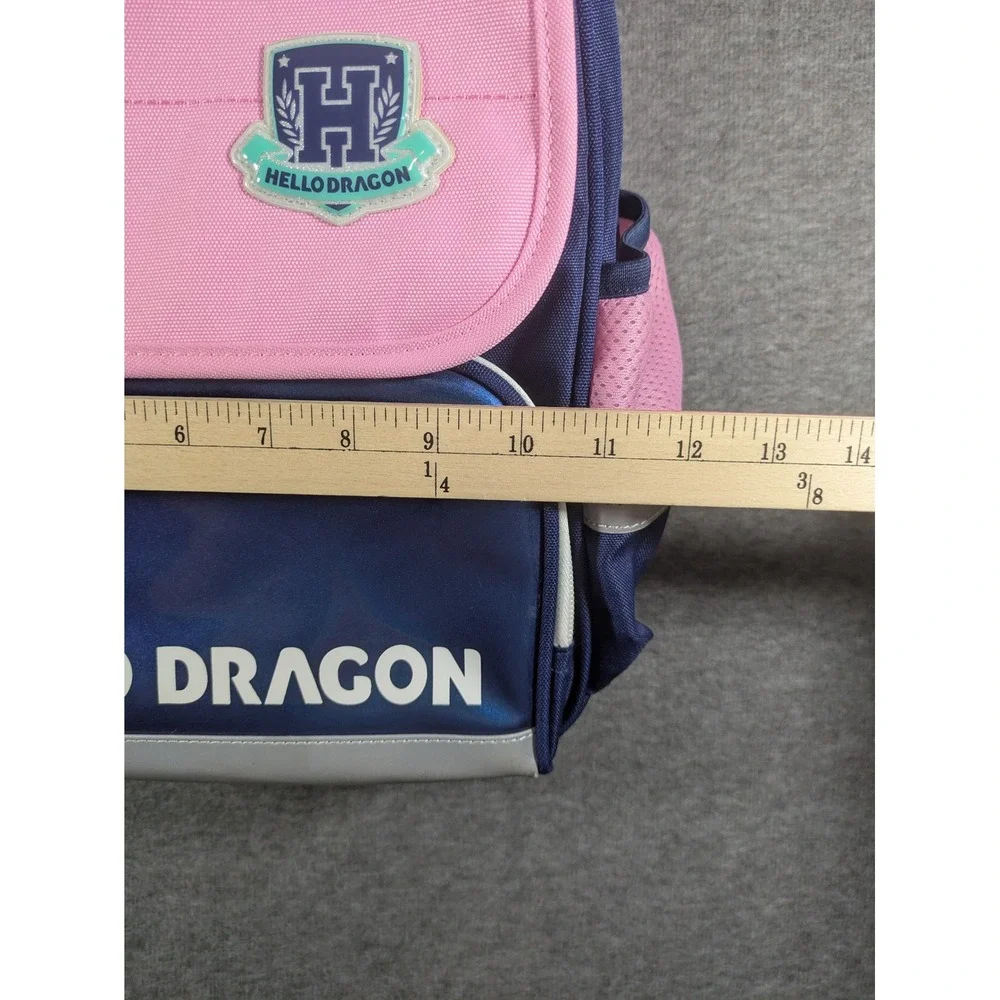 Hello Dragon Kids AGS Erogonomic Water Resistant School Backpack - Pink and Blue